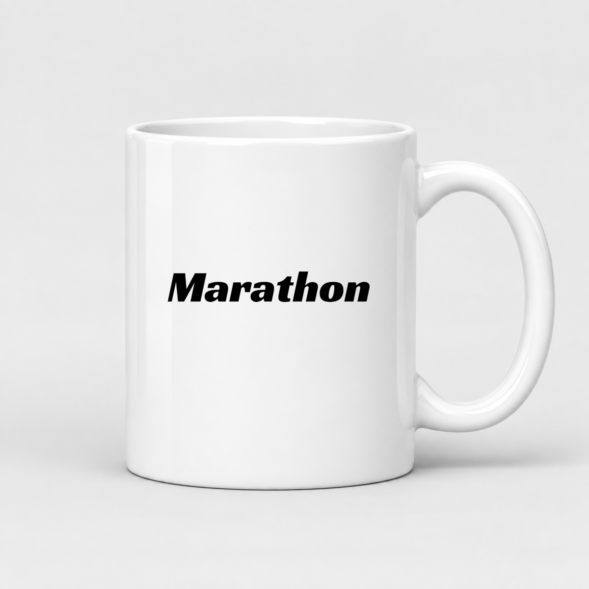 Marathon Mug in white