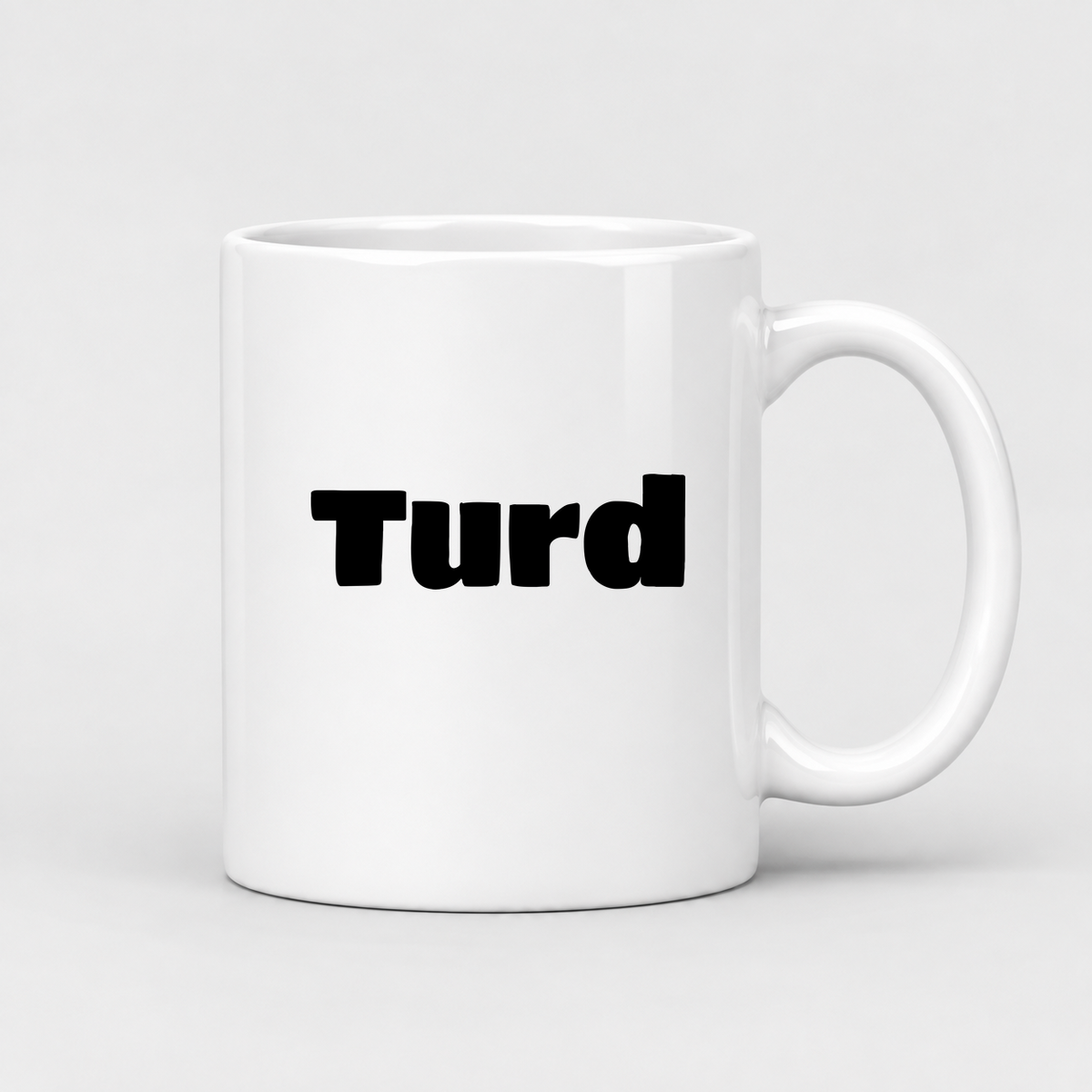 Turd Mug in white