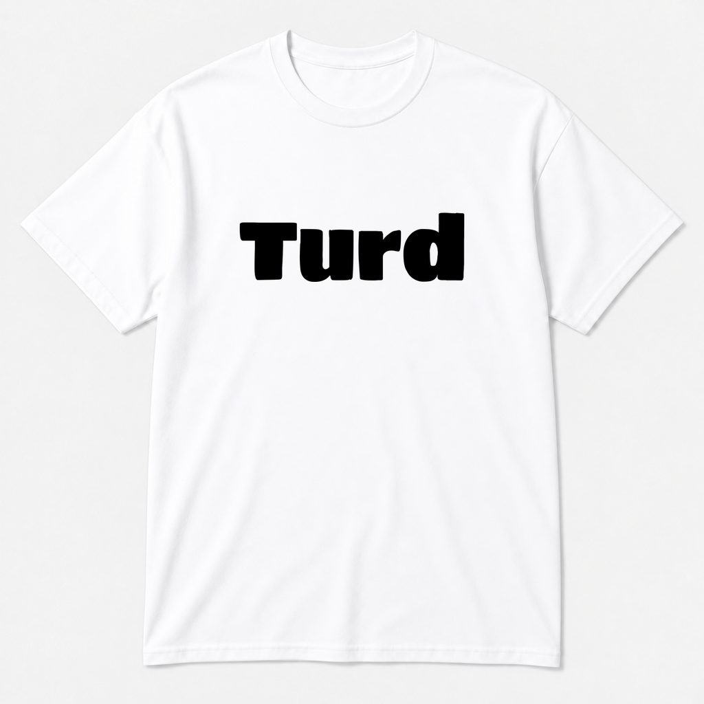 Turd T-Shirt in white