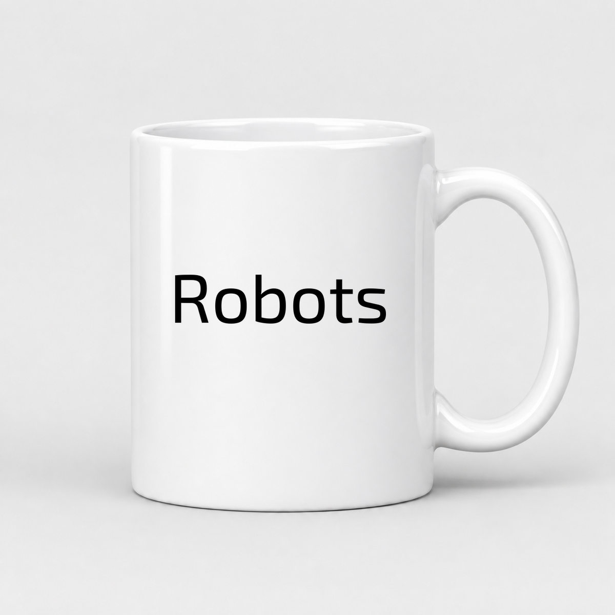 Robots Mug in white