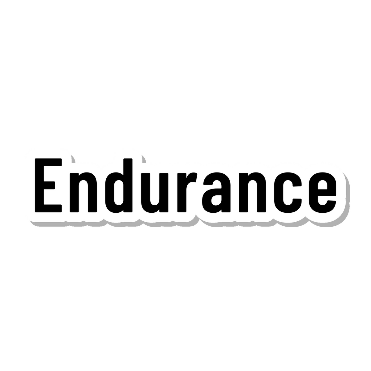 Endurance die-cut sticker