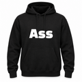 Ass Hoodie in black