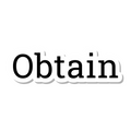 Obtain die-cut sticker