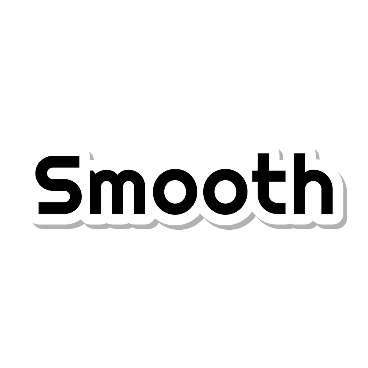 Smooth die-cut sticker