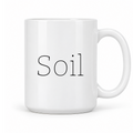 Soil Mug in white with handle right