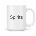 Spirits Mug in white with handle right