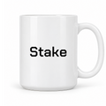 Stake Mug in white with handle right