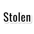 Stolen die-cut sticker