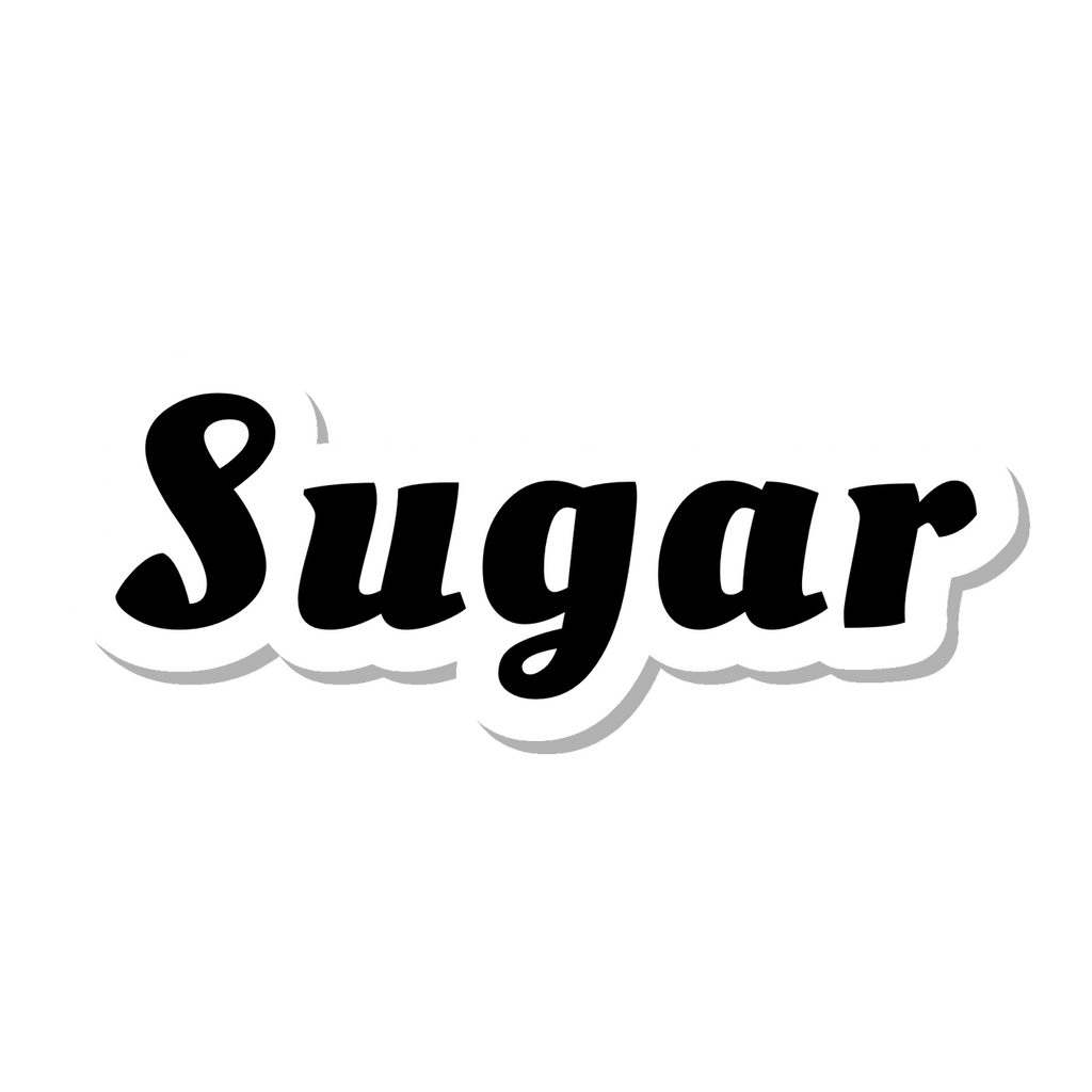 Sugar die-cut sticker