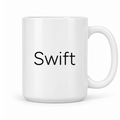 Swift Mug in white with handle right