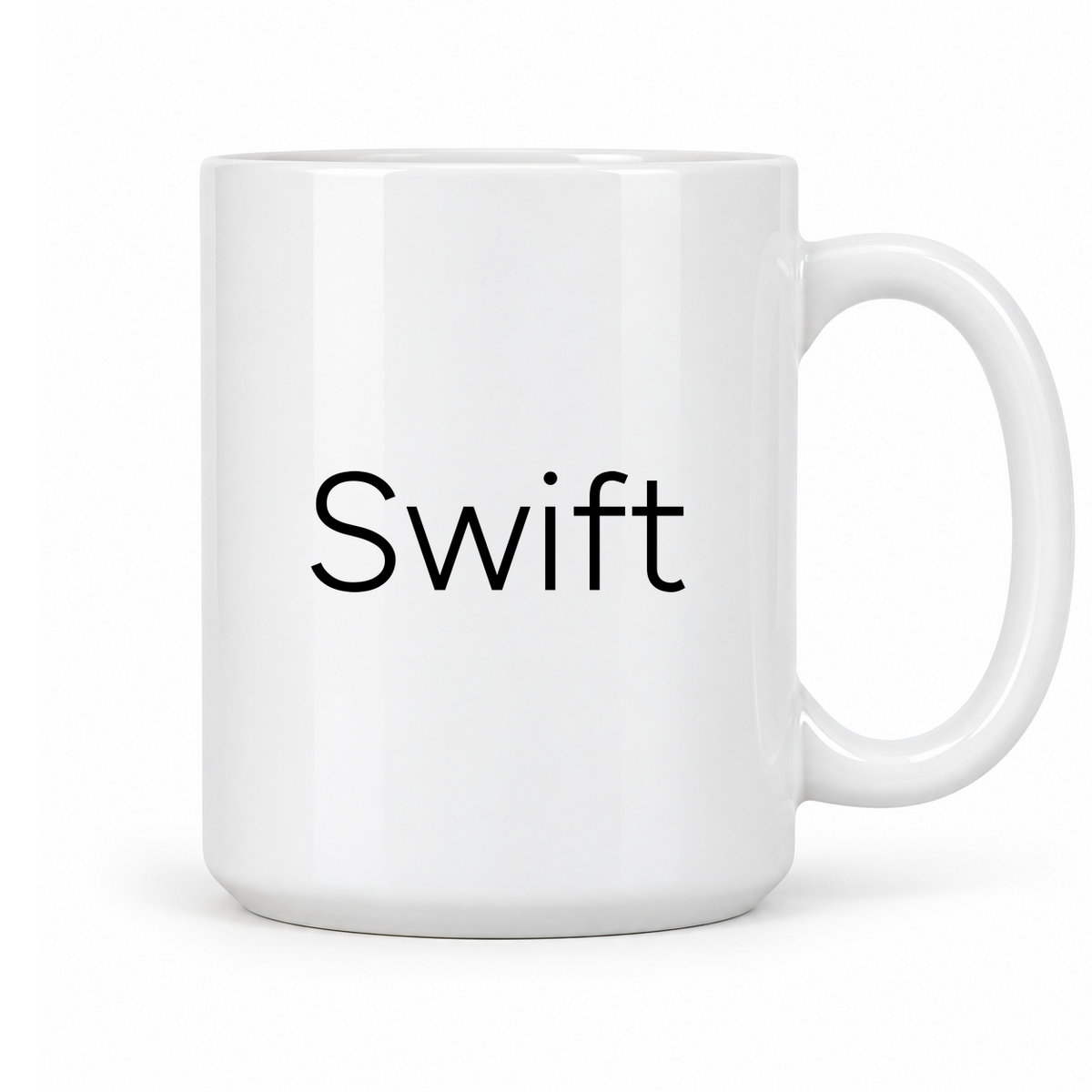 Swift Mug in white with handle right