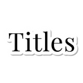 Titles die-cut sticker