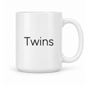 Twins Mug in white with handle right