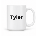 Tyler Mug in white with handle right