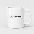 Costume Mug in white with handle right