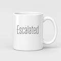Escalated Mug in white with handle right