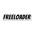 Freeloader die-cut sticker