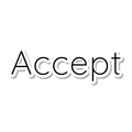 Accept die-cut sticker