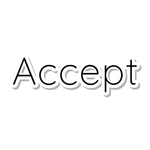 Accept die-cut sticker