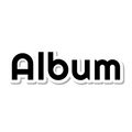 Album die-cut sticker