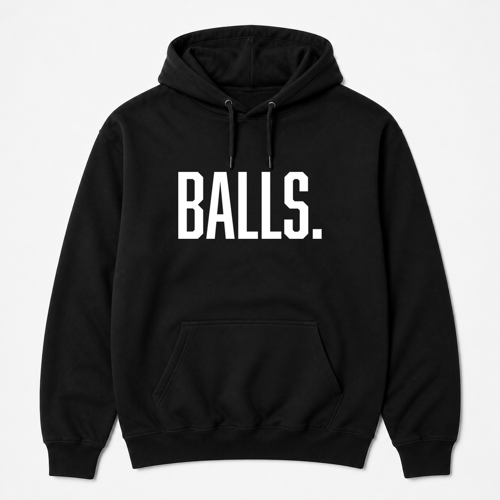 BALLS. Hoodie in black