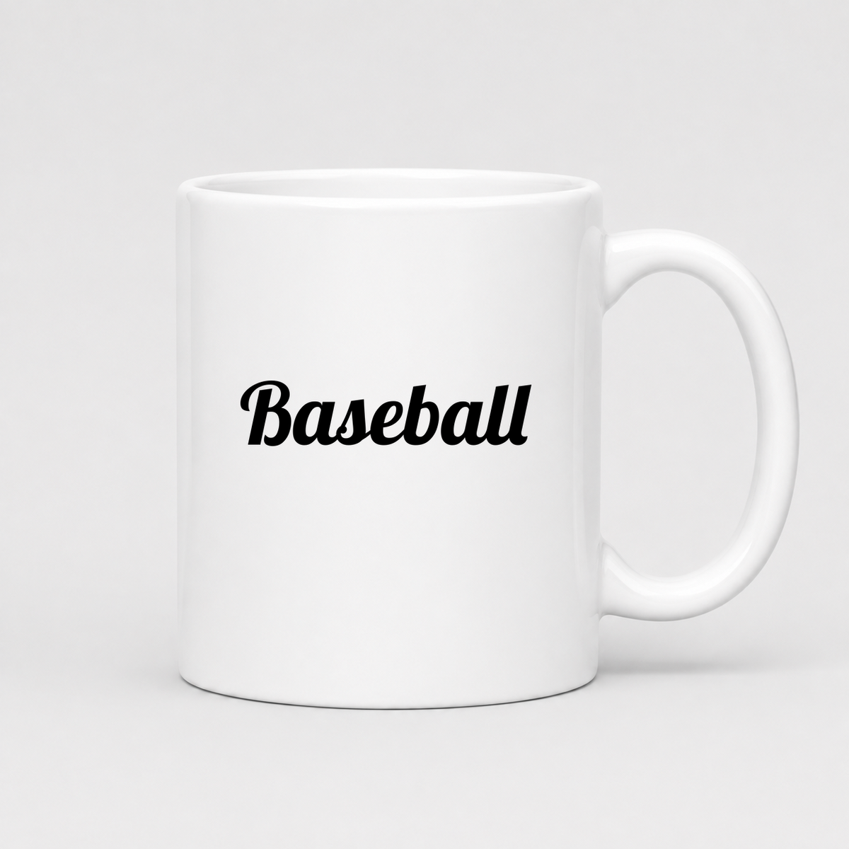 Baseball Mug in white