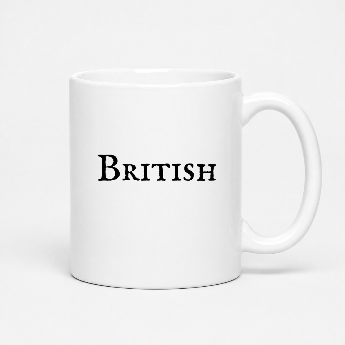 British Mug in white