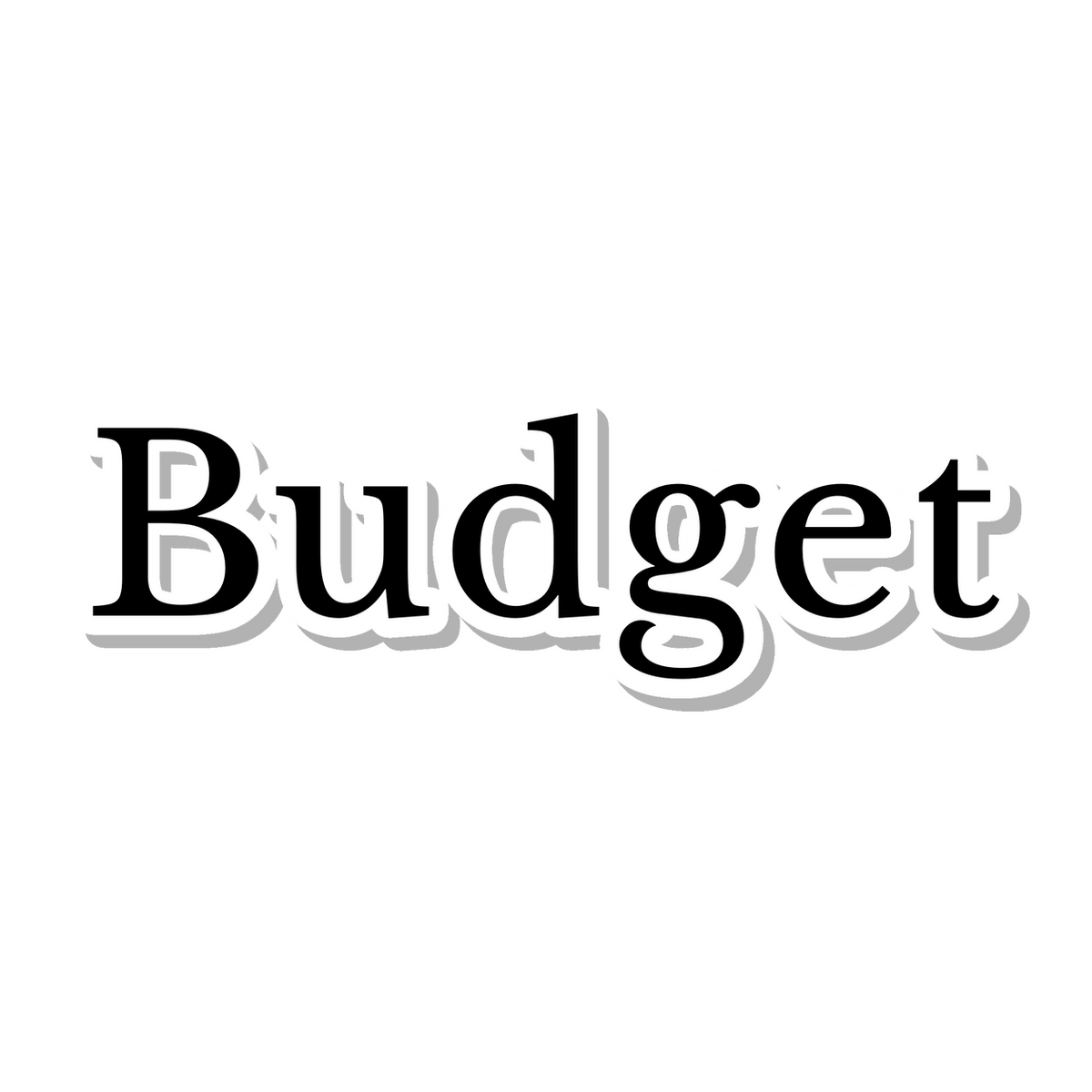 Budget die-cut sticker