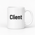 Client Mug in white