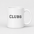 Clubs Mug in white