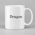 Dragon Mug in white