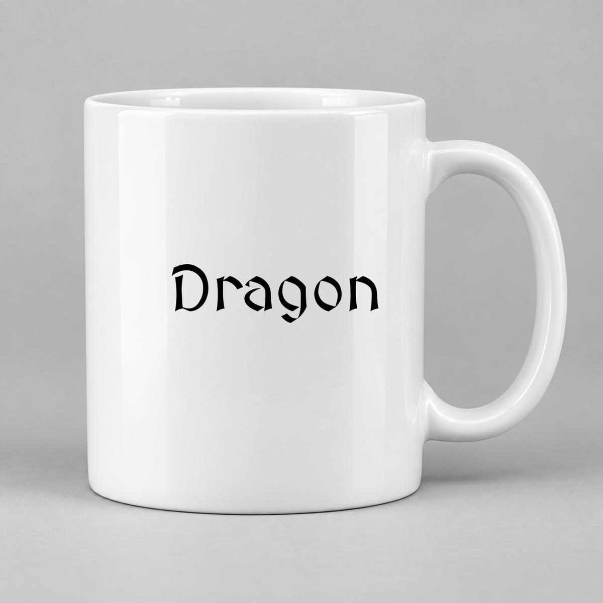 Dragon Mug in white