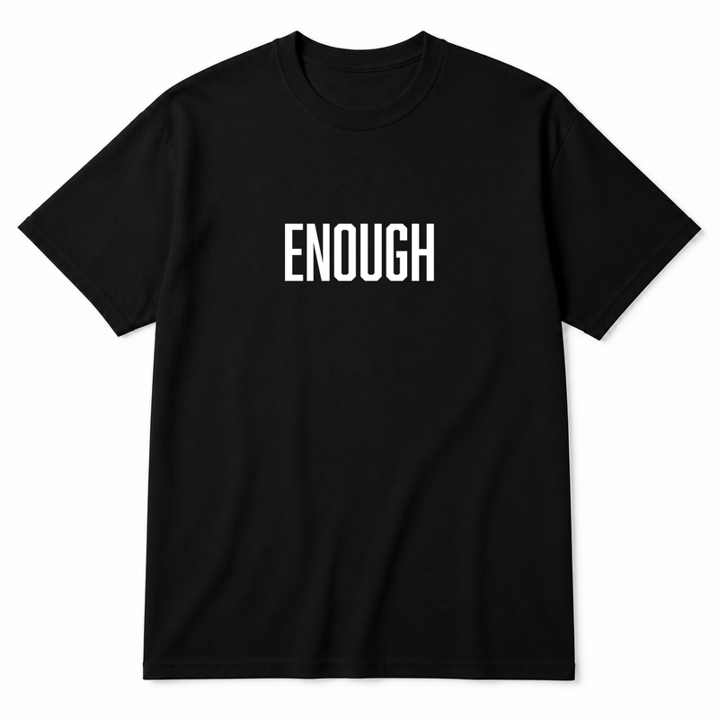 Enough T-Shirt in black