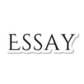 Essay die-cut sticker