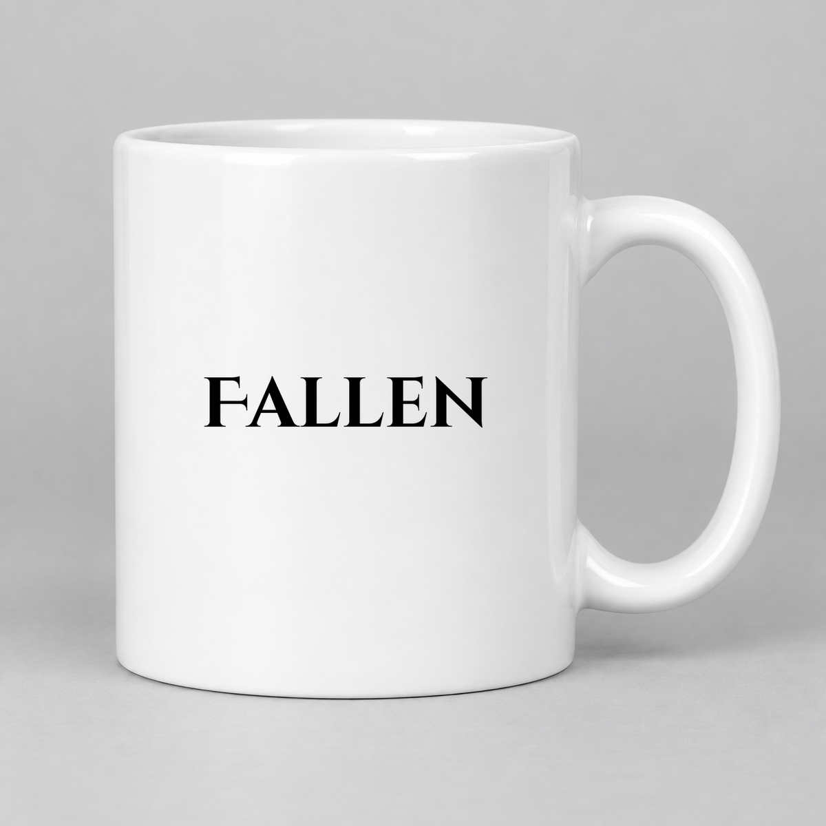 Fallen Mug in white