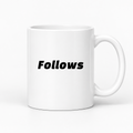 Follows Mug in white
