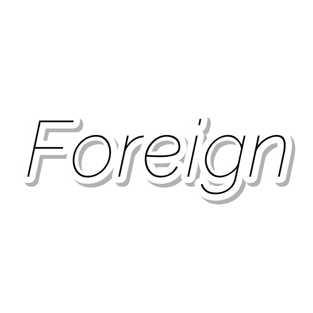 Foreign die-cut sticker