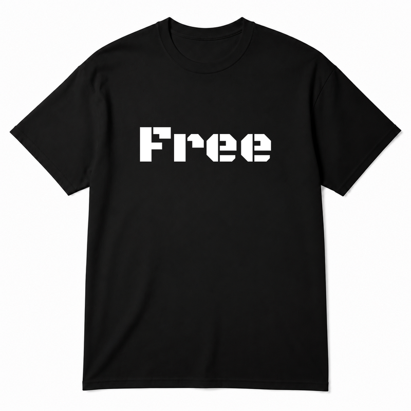 Free T-Shirt in black