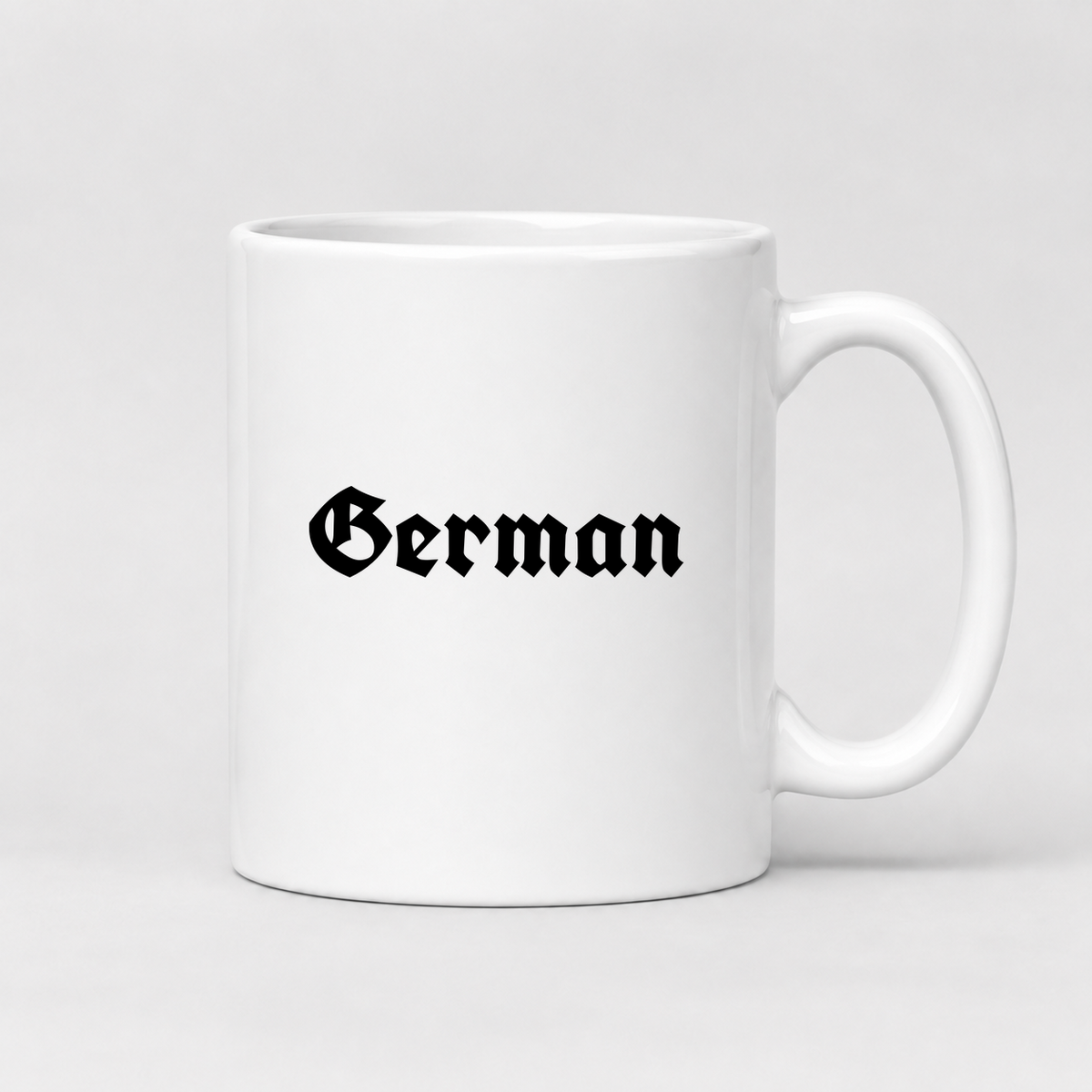German Mug in white