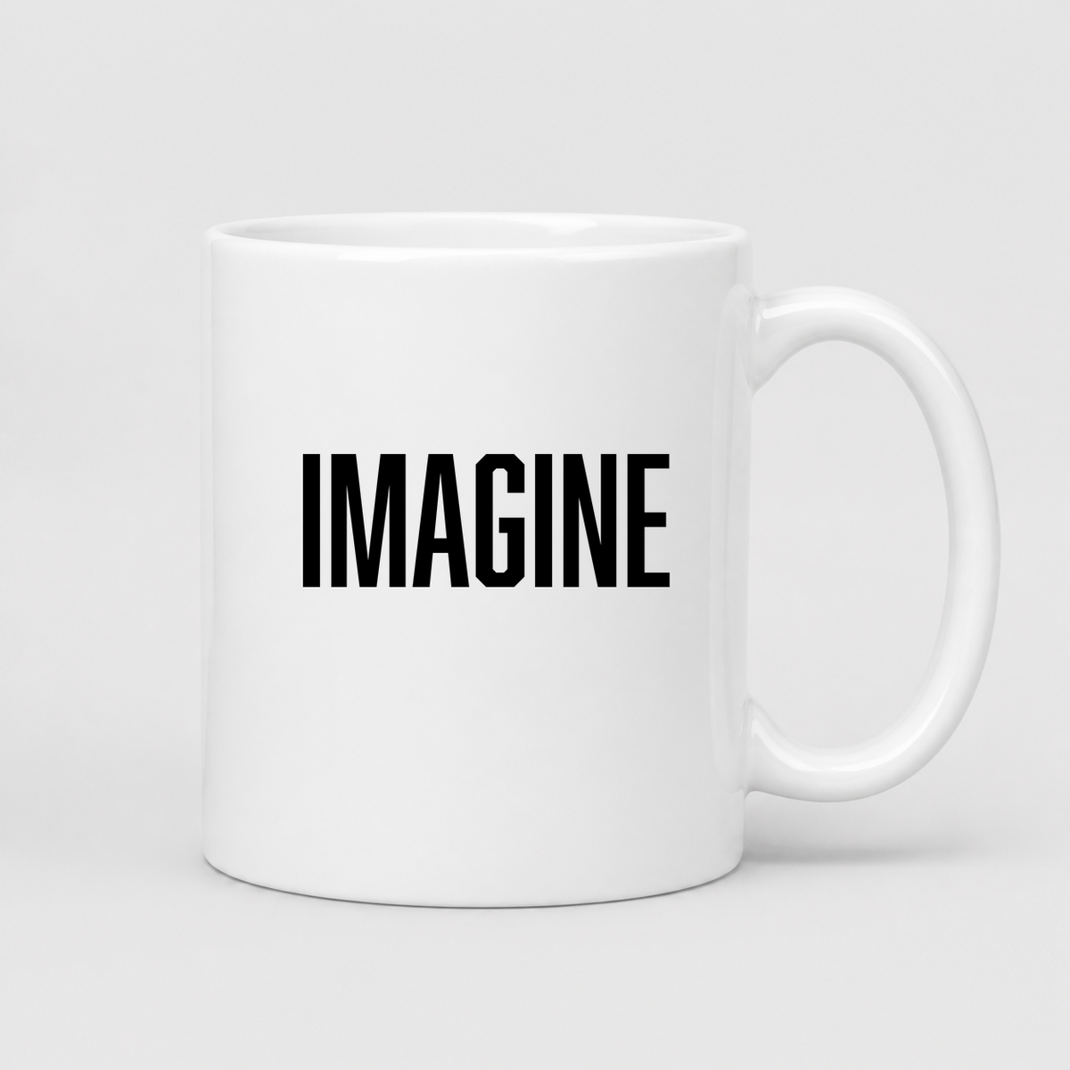 Imagine Mug in white
