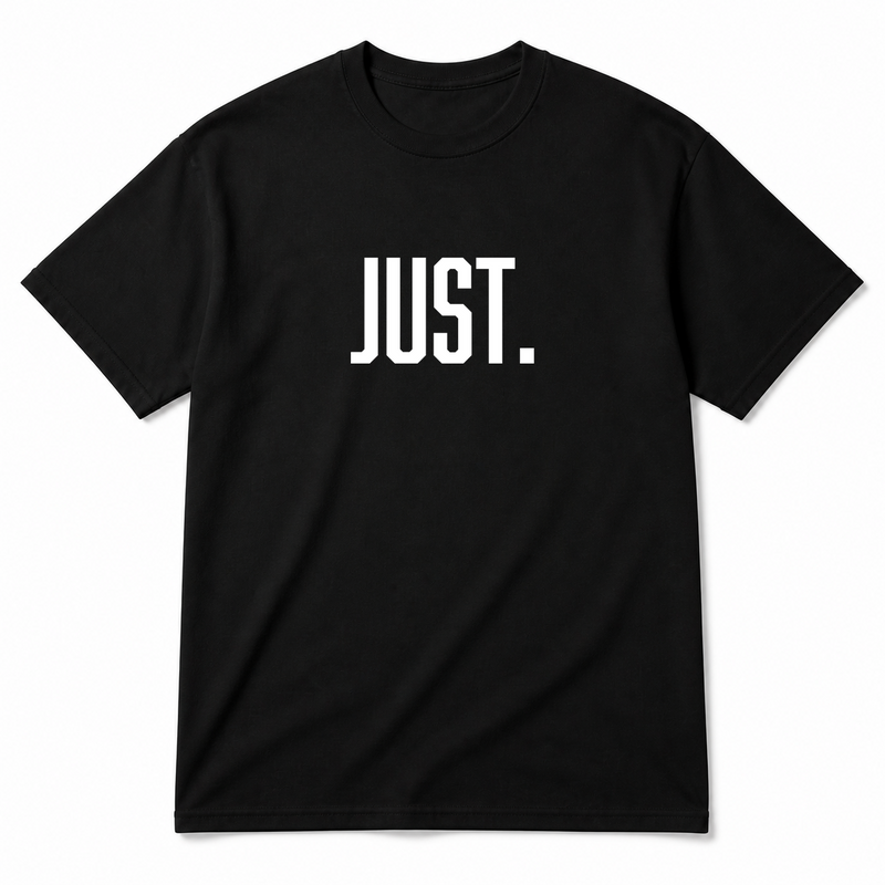 Just. T-Shirt in black