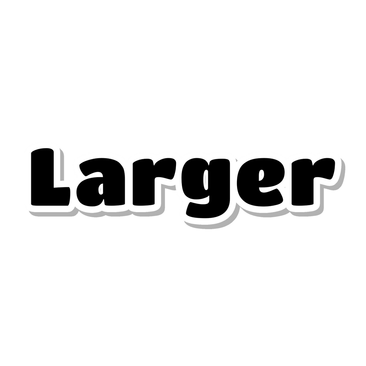 Larger die-cut sticker