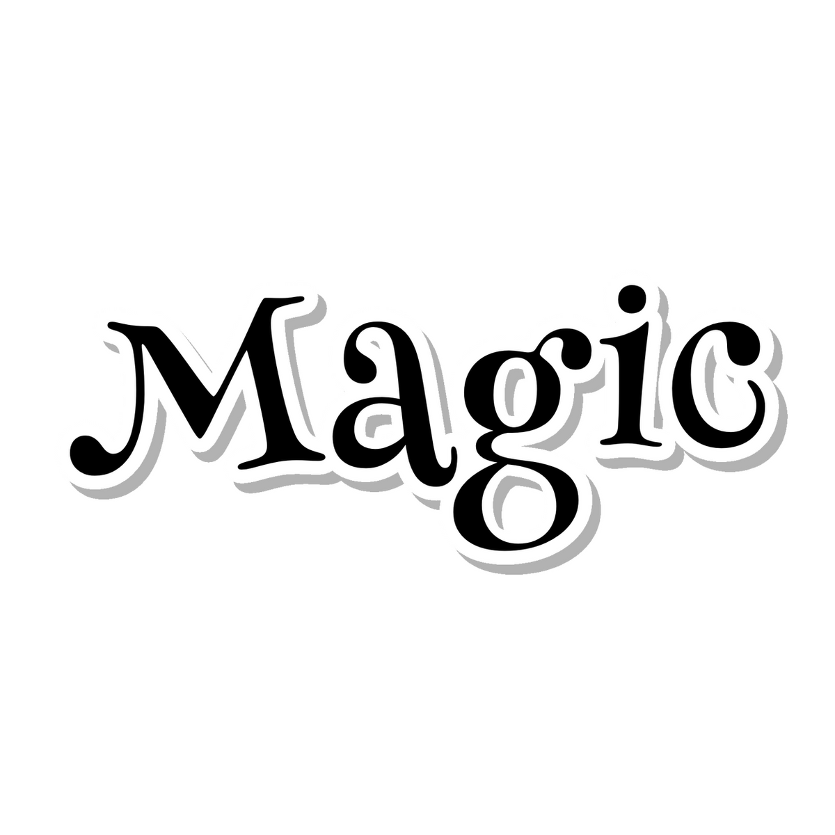 Magic die-cut sticker