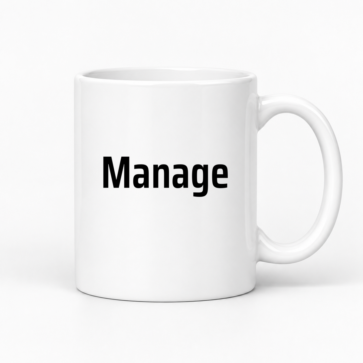 Manage Mug in white