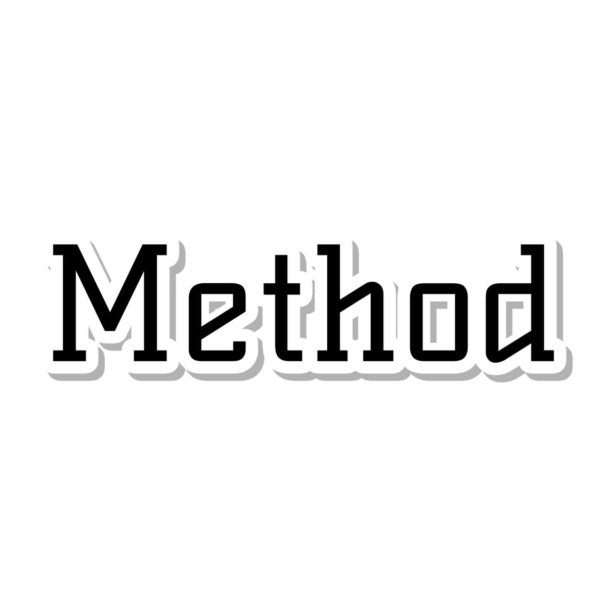 Method die-cut sticker