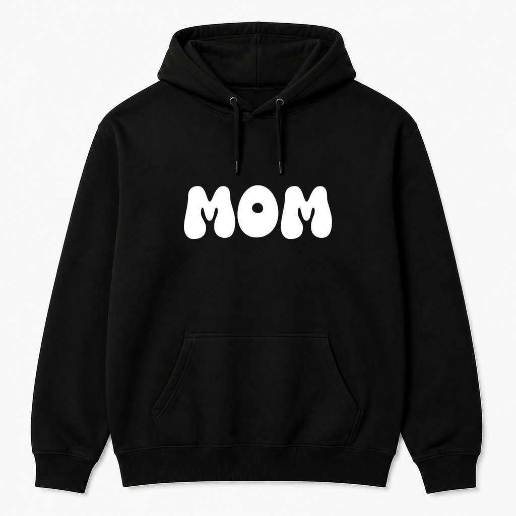Mom Hoodie in black