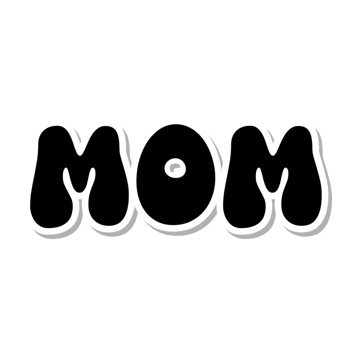 Mom die-cut sticker