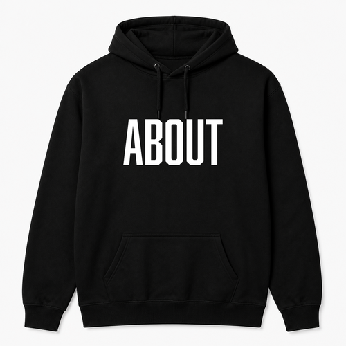 About Hoodie in black