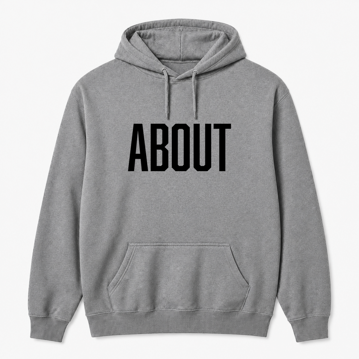 About Hoodie in gray