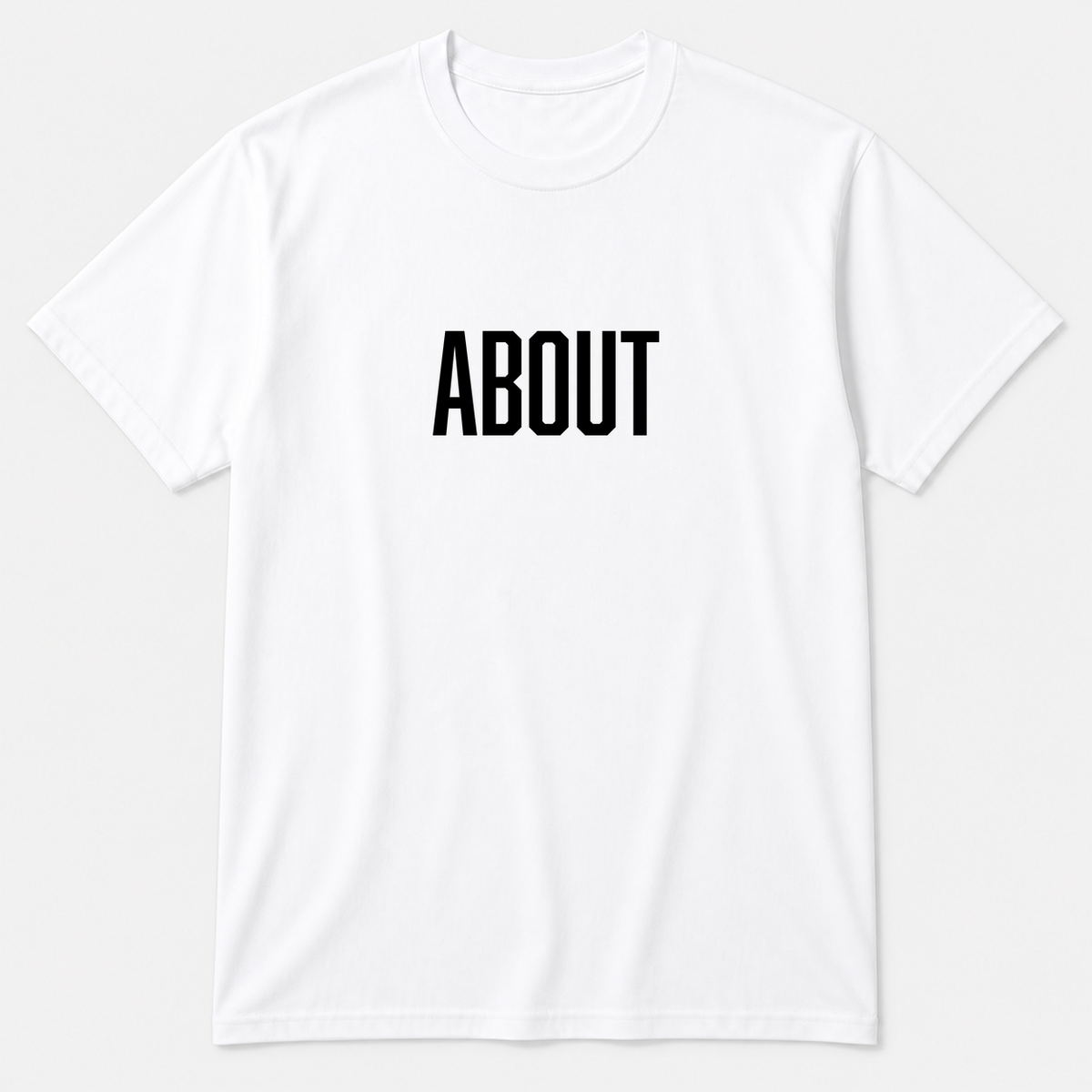 About T-Shirt in white